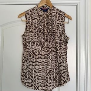 Vineyard Vines silk seashell blouse